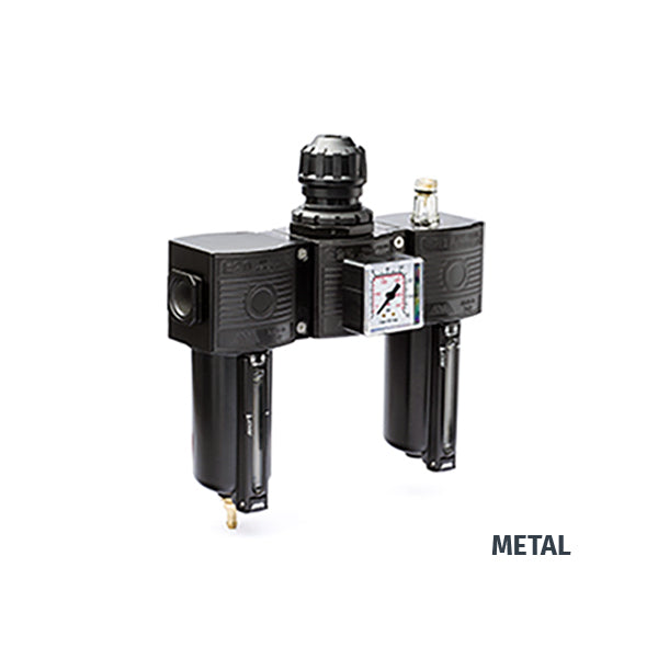 E/23 MEDIUM - Gruppo filtro - Regolatore - Lubrificatore modulare CON SCARICO AUTOMATICO DI CONDENSA - TECNOPOLIMERO o METALLO - Ani E/23 MEDIUM - Gruppo filtro - Regolatore - Lubrificatore modulare CON SCARICO AUTOMATICO DI CONDENSA - TECNOPOLIMERO o METALLO - Ani